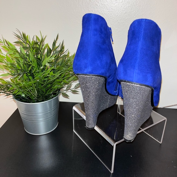 Suede Wedge Bootie - Picture 2 of 5